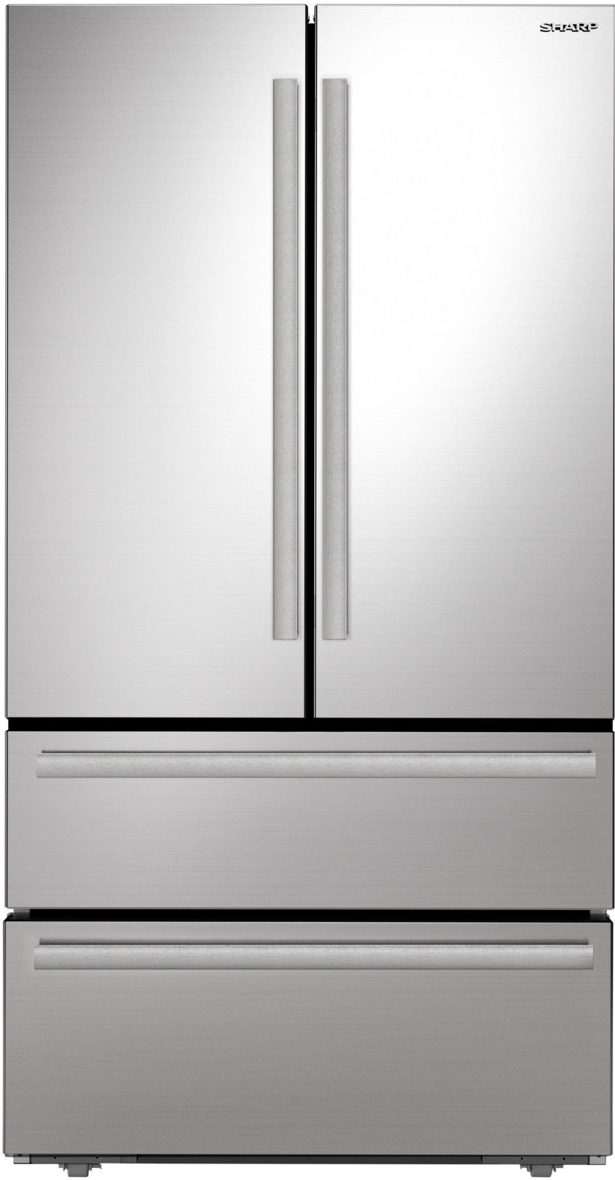 Sharp® 36 in. 22.5 Cu. Ft. Stainless Steel Counter Depth French 4-Door Refrigerator