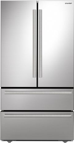Sharp® 36 in. 22.5 Cu. Ft. Stainless Steel Counter Depth French 4-Door Refrigerator