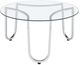 Coaster® Beller Round Tempered Glass Top Coffee Table with Chrome Base-4