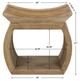 Uttermost® Connor Brown Accent Stool-2