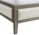 Elements International Versailles Contemporary Gray/White King Upholstered Panel Bed-3