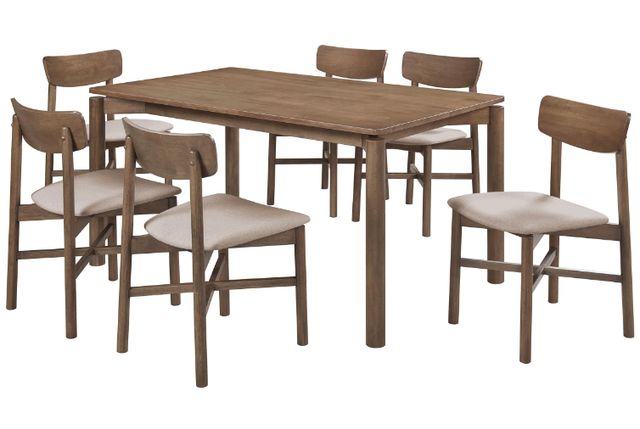 Coaster® Parkridge 7-Piece Natural Walnut Dining Set-0