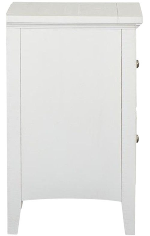 Magnussen Home® Heron Cove Chalk White Small Drawer Nightstand-3
