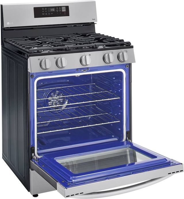 LG 30" Stainless Steel Free Standing Gas Convection Smart Range with Air Fry -6