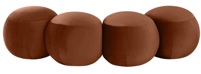 Meridian Furniture Apollo Cognac 65" Velvet Upholstered Bench-3