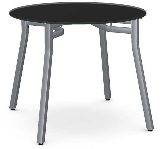 Amisco Moris Black Glass Round Table-0