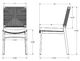 Chaise d'appoint avec dossier en corde danoise tissée d'Amisco Abby-4