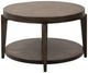Liberty Furniture Penton Espresso Stone Oval Cocktail Table-4