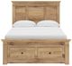 Signature Design by Ashley® Makidern Tan Full Panel Bed with 6-Drawer Storage-4