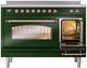 Ilve® Nostalgie II Series 48" Emerald Green Pro Style Induction Range-3