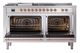 Ilve® Nostalgie II Noblesse 60'' Stainless Steel Pro Style Dual Fuel Range with Copper Trim-2