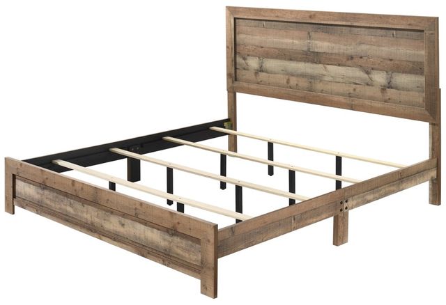 Crown Mark Elmer Natural King Panel Bed-3