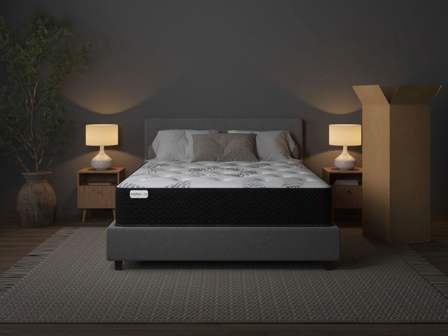 Sherwood® Bedding XXV Manhattan Nyx 10" Wrapped Coil Ultra Firm Tight Top Twin Mattress in a Box-1