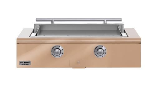 Caliber™ Rockwell Social 42" Champagne Built-In Natural Gas Outdoor Griddle with Stainless Steel Hardware-0