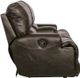 Catnapper® Wembley Steel Leather Lay Flat Reclining Console Loveseat-4