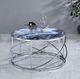 ACME Furniture Lyda Blue Coffee Table with Chrome Base-1