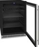 U-Line® 24" 5.5 Cubic Feet Black Beverage Center-1