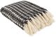 Surya Boris Charcoal 50"x60" Throw Blanket-1