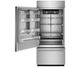 KitchenAid® 36” 20.9 Cu. Ft. PrintShield™ Stainless Steel Left Hinge Built In Bottom Freezer Refrigerator-1