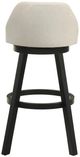 Armen Living Erika 4-Piece Black/Cream Barstool Set-5