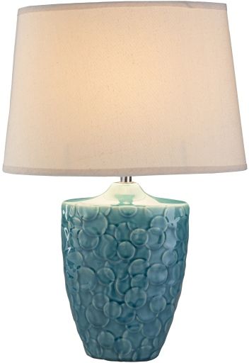 Surya Thistlewood Sky Blue Table Lamp-1