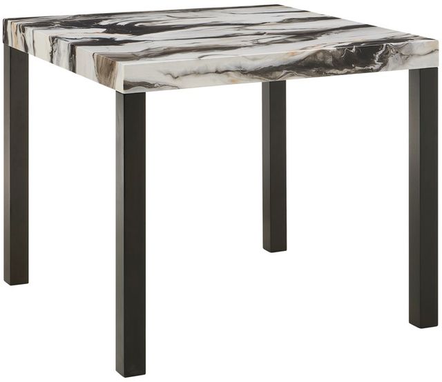 Crown Mark Vega Brown Counter Dining Table with Black Legs-0