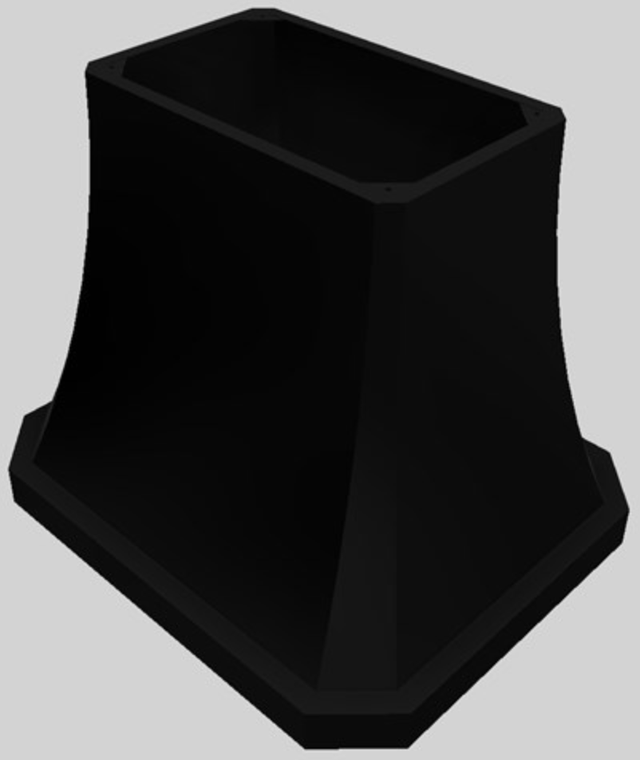 Vent-A-Hood® Designer Series 36" Black Island Range Hood-2