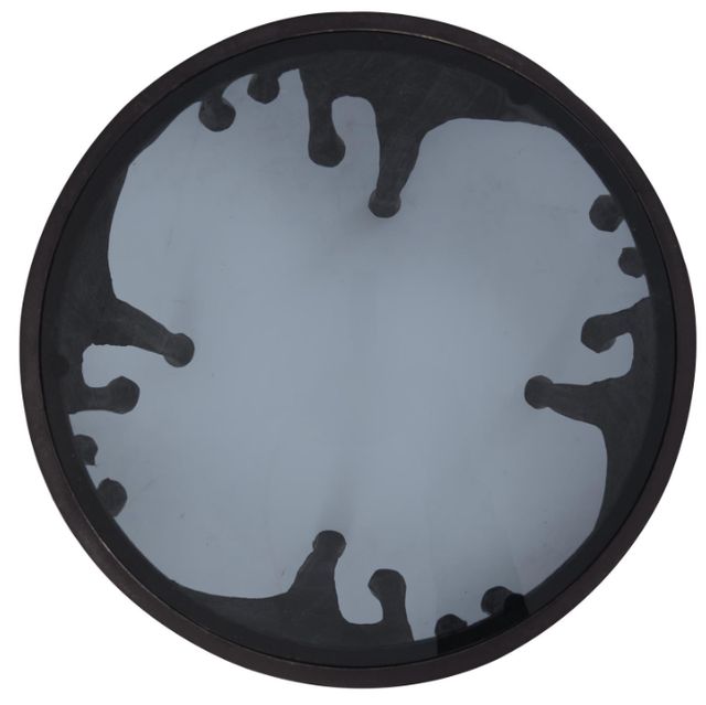 Deco Marche U Select Black Abstract Melting Drip End Table-1
