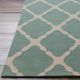 Surya Rain Teal 2'x3' Throw Rug-3