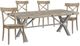 Elements International Callista 5-Piece Beach Rectangular Dining Set-0