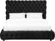 Crown Mark Flory Black Upholstered Queen Panel Bed-2