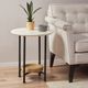 Olliix by Madison Park Beaumont White/Natural End Table-3