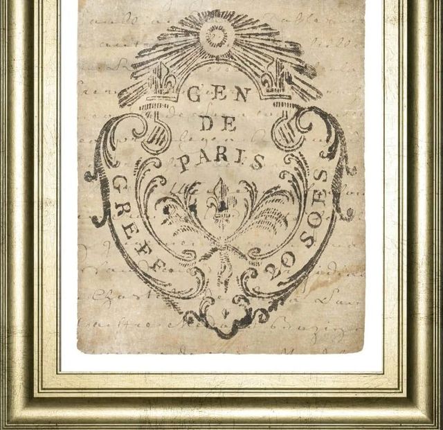Classy Art Letter Crest IIa Vintage v2 by Wild Apple Portfolio Wall Art-1