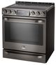 LG Studio 29.94" Black Stainless Steel Slide in Electric Range-1