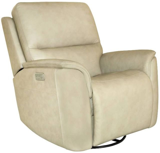 Flexsteel® Henry Beige Power Swivel Gliding Recliner-0