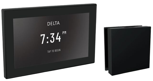 Delta SteamScape™ Deluxe System Matte Black Square Digital Steam Package-0