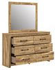 Signature Design by Ashley® Maystonna Brown Dresser and Mirror-5