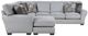 Homelegance® Kieran 3-Piece Gray U-Shape Sectional and Chaise-5