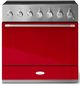 AGA™ Mercury 36" Piccadilly Red Pro Style Induction Range-0