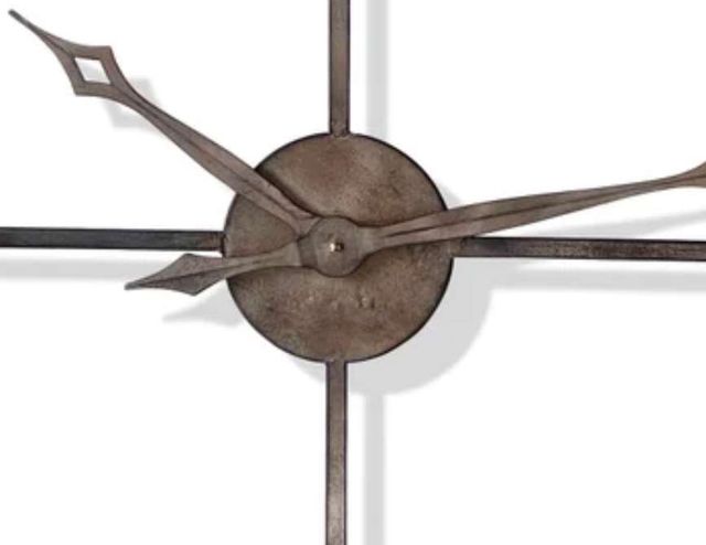 Stylecraft Rustic Pewter Wall Clock-1