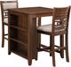 New Classic® Home Furnishings Gia 3-Piece Cherry Counter Height Dining Set-2