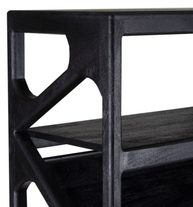 Porter International Designs Canberra Black Small Bookcase-3