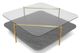 VIG Furniture Modrest Cari Clear/Gold Coffee Table-0