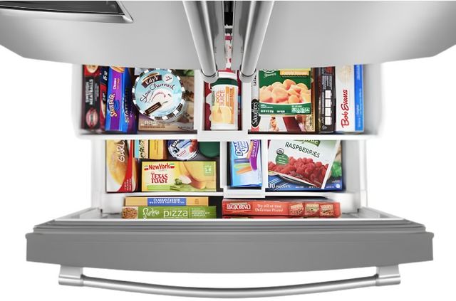 Maytag® 33 in. 22.1 Cu. Ft. FingerPrint Resistant Stainless Steel French Door Refrigerator with Water Dispenser-3