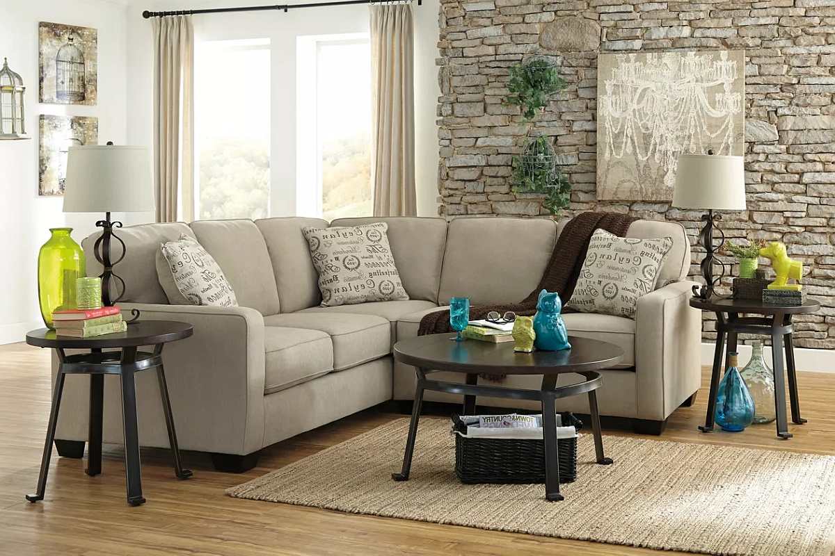 Signature Design by Ashley Alenya 2 Piece Quartz Sectional Farnham s Furniture Galleries Casper Wyoming