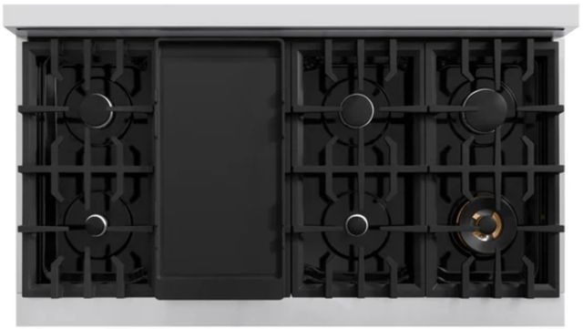ZLINE Classic Series 48" Stainless Steel Pro Style Dual Fuel Range with Black Matte Door-3