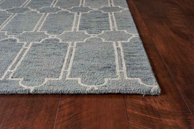 KAS Rugs Gramercy Slate Blue Carmen 5'x7' Rug-1