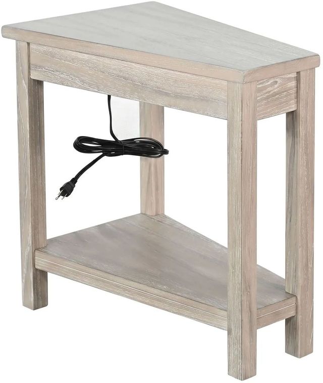 Sunny Designs™ Wheat Chairside Table with Power Strip-0