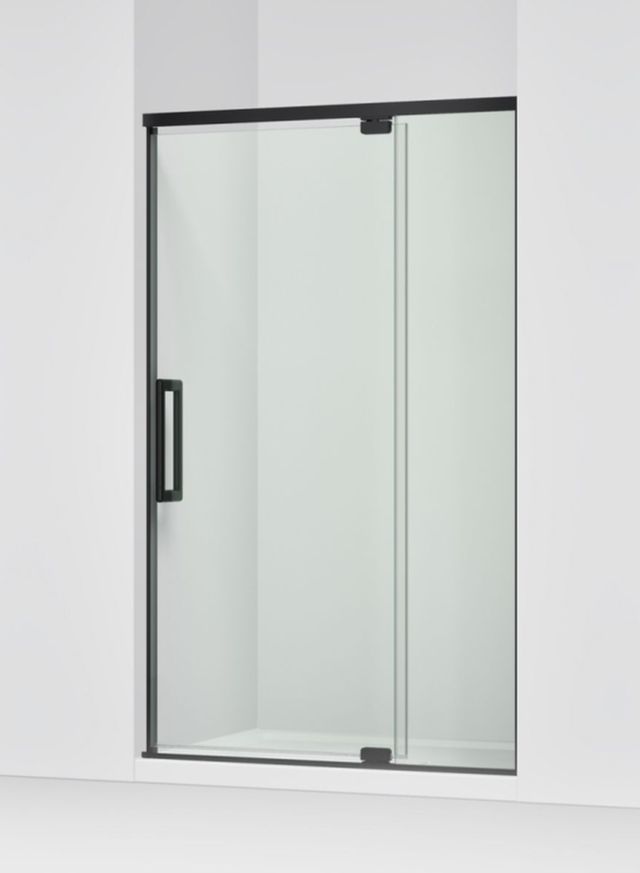 KOHLER Statement™ Matte Black 76" x 42" - 48"" Pivot Shower Door-0