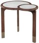 Steve Silver Co. Oormi 3-Piece White Occasional Table with Cognac Base Set-2